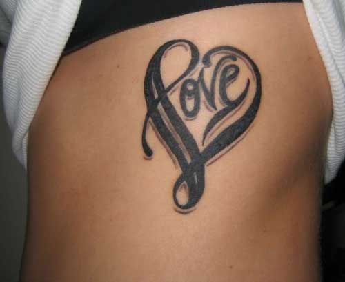 Love Symbol Infinity Tattoo Design
