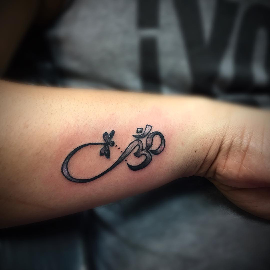 Om Infinity Tattoo Design