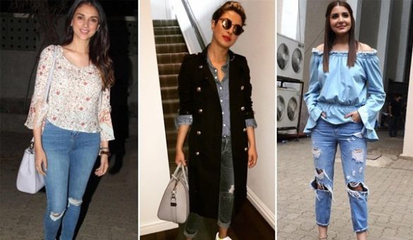 Celebs in Distressed Jeans