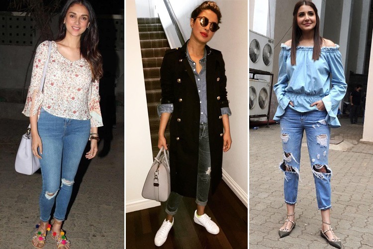 Celebs in Distressed Jeans