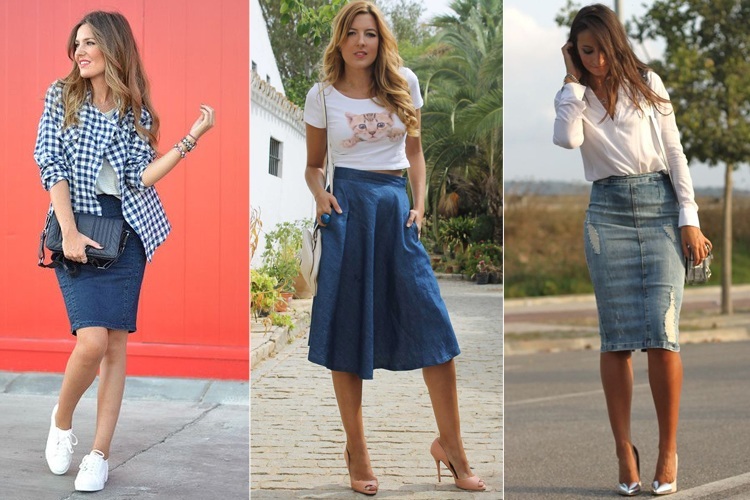 Denim Skirts