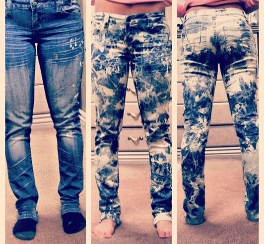 Diy Bleach Jeans
