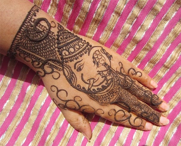 طراحی آسان Ganapati Mehendi