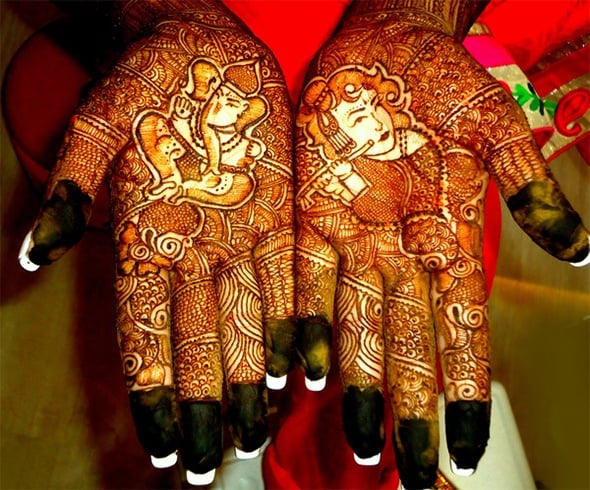 Ganesh Mehendi Design images