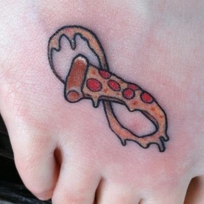 infinity pizza tattoo