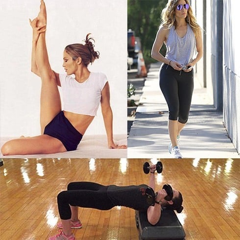 Jennifer Lopez workout