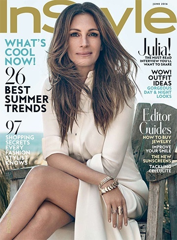 Julia Roberts On InStyle June 2016 Magazine