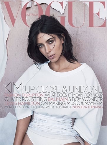 Kim Kardashian On Vogue Australia June 2016 Magazine