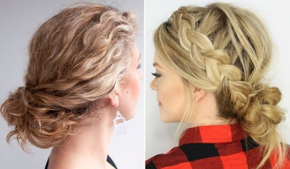 Low Stuffed Hair Buns