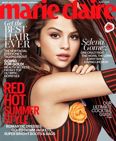 Selena Gomez On Marie Claire Magazine June 2016