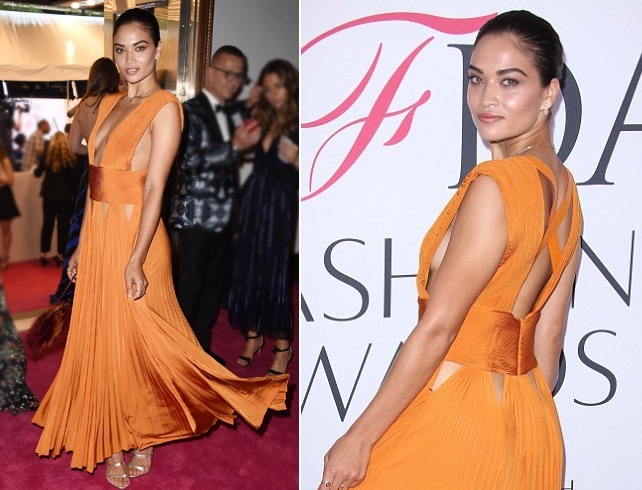 shanina shaik at CFDA fashion awards 2016