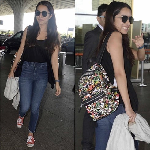 Shraddha Kapoor airport fashion