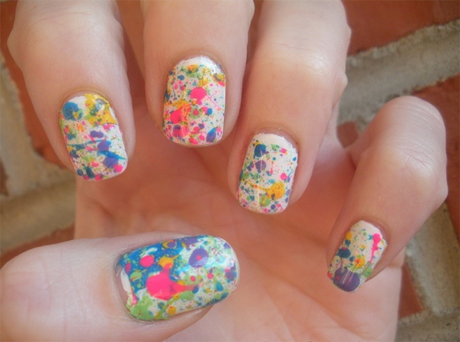 Splatter Nail Art