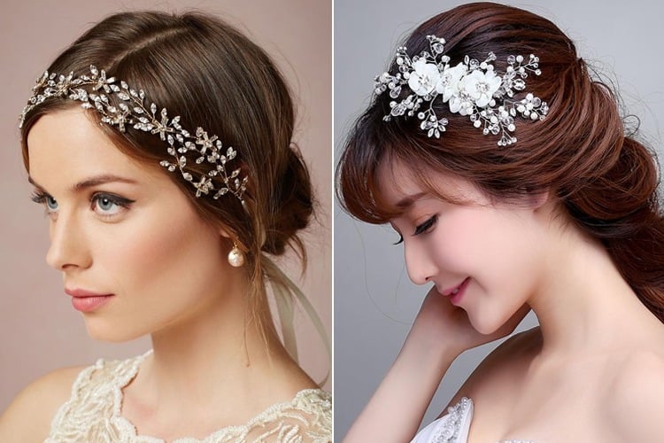 10 Minutes Is What You Need To Accessorize Your Bridal Hair Wearing Cute  Wedding Hair Accessories
