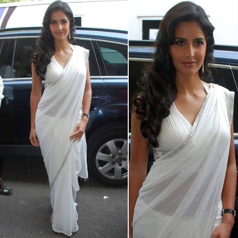 Celebrites In White Saree