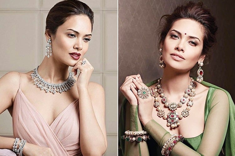 Esha Gupta At Hazoorilal Jewellers Campaign