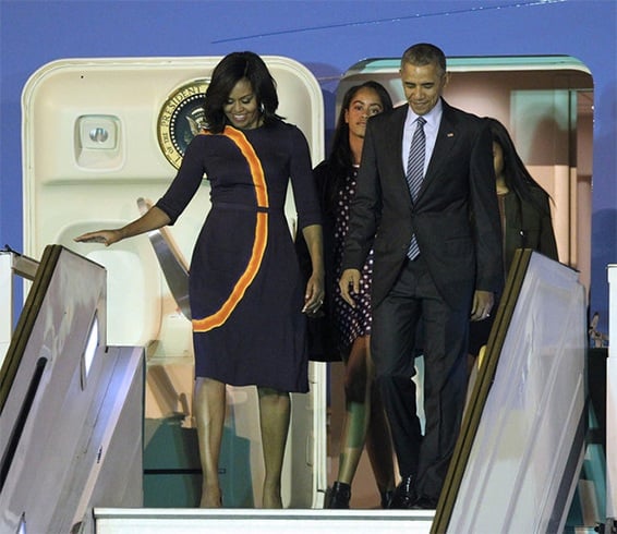 Michelle Obama Outfit By Narciso Rodriguez