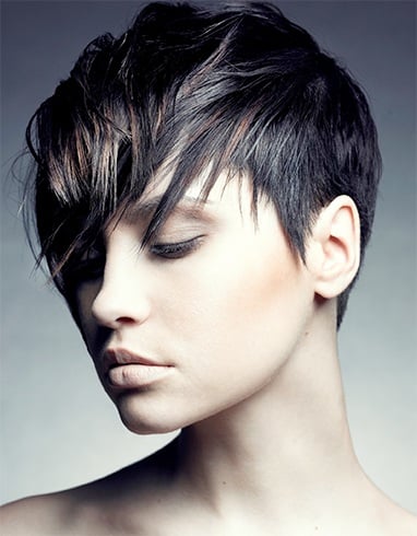 Short Asymmetrical Shaggy Haircut