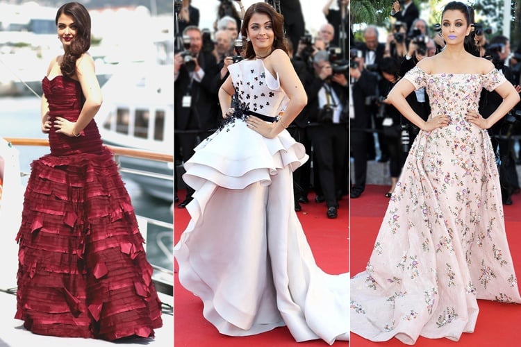 5 Best And Much-Spoken-About Aishwarya Rai Gowns At Cannes Unveiled