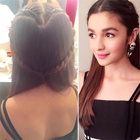 Alia Bhatt Heart Braid