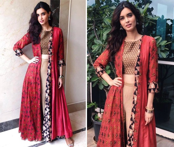 Diana Penty In Red And Brown