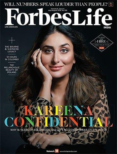 Kareena Kapoor on Forbes Life August 2016