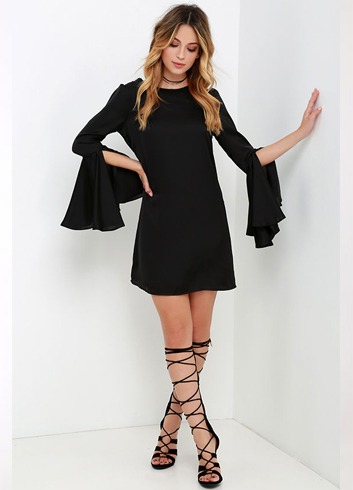 Large Bell Sleeved Dress