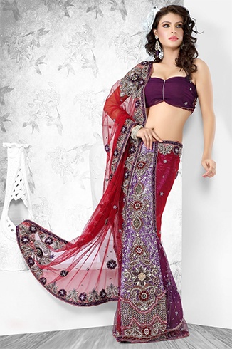 Wie man Lehenga Saree drapiert? Herrlicher Lehenga Saree, der Arten für den New-Age Fashionista drapiert  