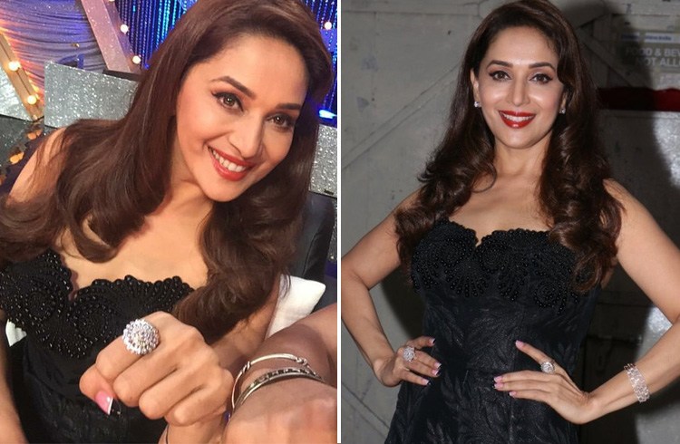 Madhuri in Andrew Gn gown