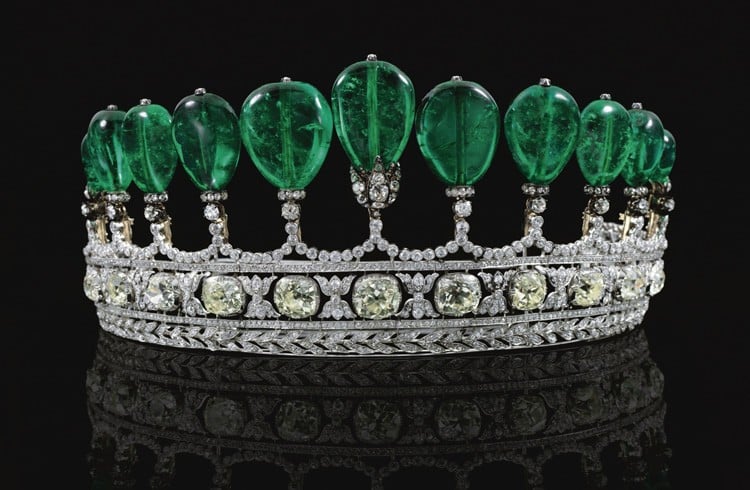 Emerald and Diamond Tiara