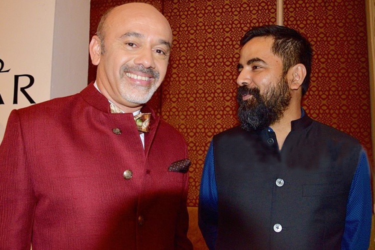 Sabyasachi Mukherjee and Christian Louboutin