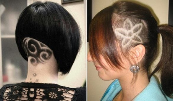 Womens Hair Tattoo Designs