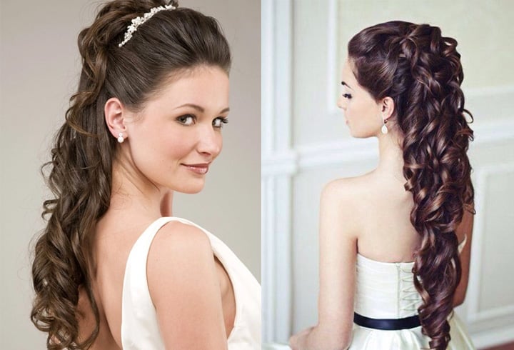 Half Up - Half Down Bridal Updo