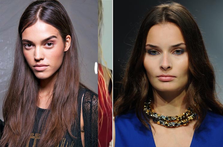Middle Parting Hairstyle For Womens