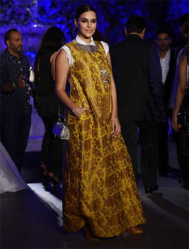 Neha Dhupia In Manish Malhotra