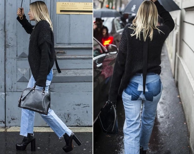 Patchwork Jeans For Womens
