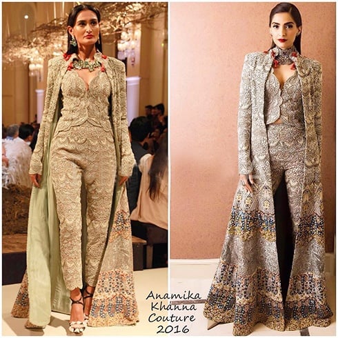 Sonam Kapoor In Anamika Khanna Couture