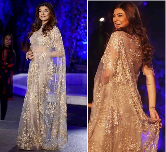 Sushmita Sen At Manish Malhotra Show