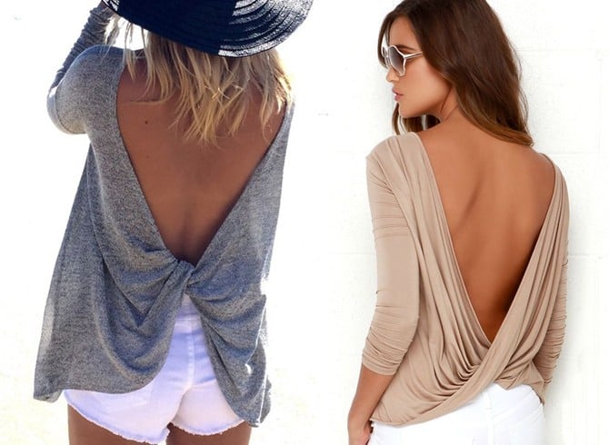 Twist Backless Tops