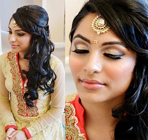 60+ Traditionelle indische Brautfrisuren für Ihre Hochzeit  