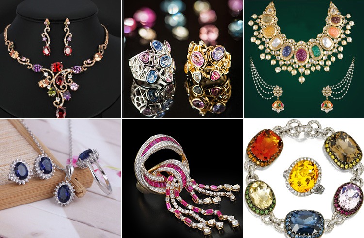 Coloured Gemstones Jewelry