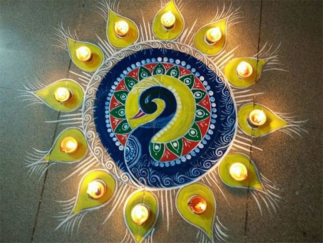 Diwali Rangoli Designs Freehand