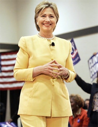 Hillary Clinton in Yellow