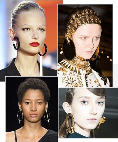 Hoop Earrings Runway Fashion