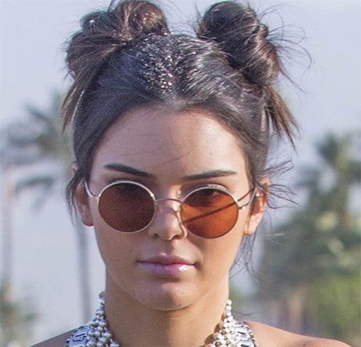 Kendall Jenner Glitter Hair Roots