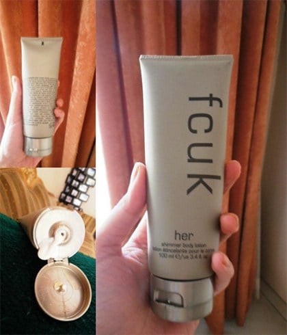 shimmering body cream