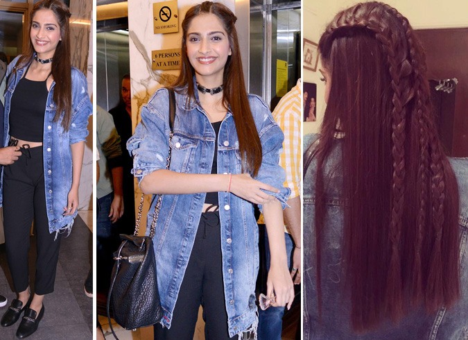 Sonam Kapoor in Denim Jacket