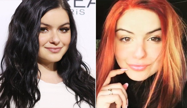 Ariel Winter hair color transformation