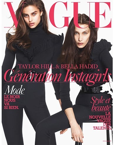 Bella Hadid and Taylor Hill for Vogue