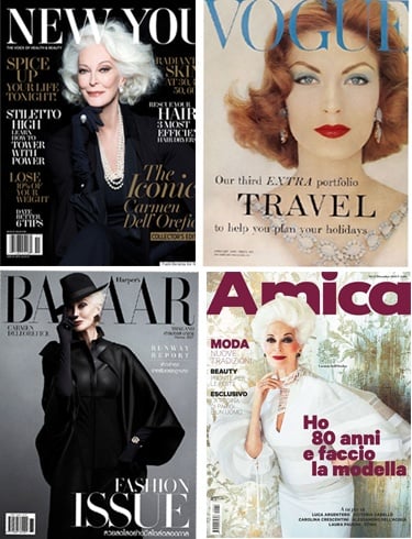 Carmen Dell Orifice Magazine Covers